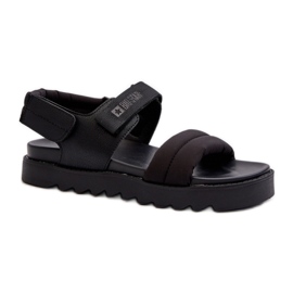 Platformsandaler til kvinder Big Star Black sort