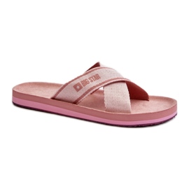 Big Star Pink flip-flops til kvinder lyserød