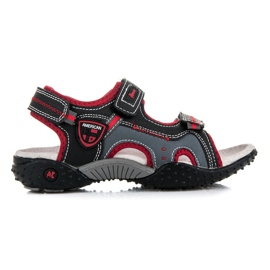 American Club Drengesandaler fastgjort med velcro sort