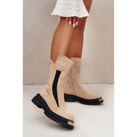Støvler Model Palimra NC1306 Light Beige - Step in style