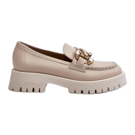 Elegante Chebello Beige mokkasiner til kvinder