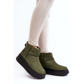 Snestøvler Model Maciejka 06257-24 Oliven - Step in style grøn