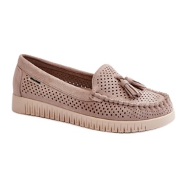 Step in style Moccasins Model Tinami HH503-8 Beige - Træd med stil
