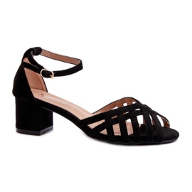 Sandaler Model Monsha JH295P Sort - Step in style