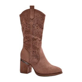 Step in style Model S.Barski HY42-028 Brune støvler - Træd med stil