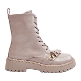 Step in style Støvler Model Da MR870-67 Lysegrå lak - Træd med stil
