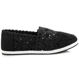 Seastar Sorte Lace Slipons