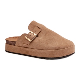 Step in style Hjemmesko Model Terilain TL8-123 Dark Beige - Træd med stil