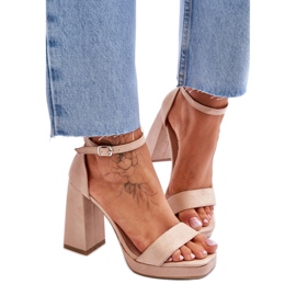 Sandaler Model Merila LC-29 Beige - Step in style