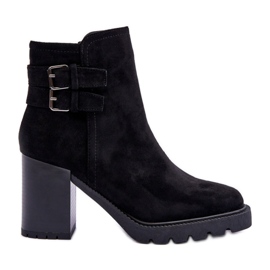 Step in style Støvler Model Makeline H8-526 Sort ruskind - Træd i stil