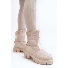 Snestøvler Model Hixe 34635 Light Beige - Step in style