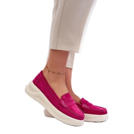 Step in style Loafers Model Filidia 24PB18-6889 Fuchsia - Træd med stil lyserød