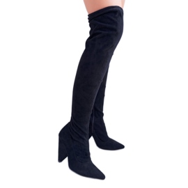 Step in style Støvler Model Lu Boo XW37356 Sort ruskind - Træd i stil