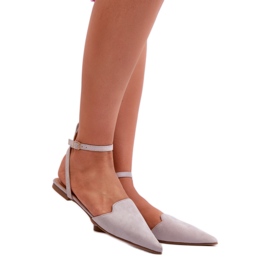 Step in style Balletlejligheder Model Ellesara JH257P Grå - Træd i stil