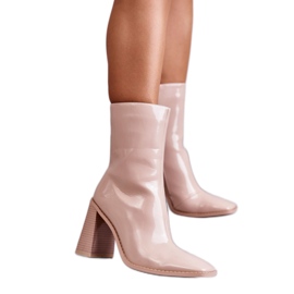 Støvler Model Margit C-229 Beige - Step in style lyserød