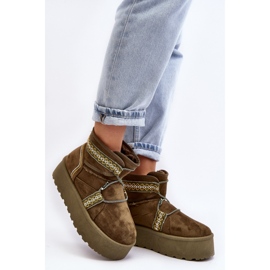 Step in style Snestøvler Model Milson AA-21 Grøn - Træd med stil