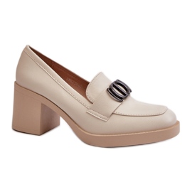 Step in style Sko Model Nedarea RMR2394D-4 Beige - Træd med stil