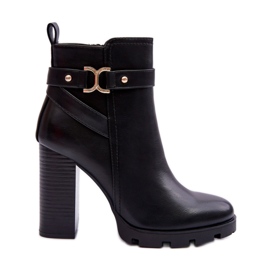 Step in style Støvler Model Liani F38 Sort Læder - Træd i stil