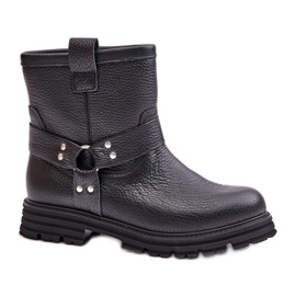Step in style Støvler Model Lewski 3610 Sort Læder - Træd i stil