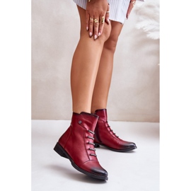 Step in style Støvler Model Labise ASA62-16 Bordo - Træd med stil rød