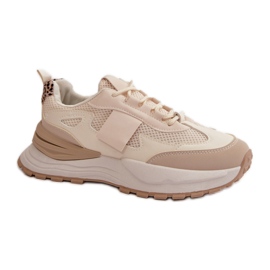 Step in style Sportssko Model Nevelaine 7583 Beige/Leopard - Træd med stil