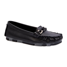 Step in style Moccasins Model S.Barski LR339 Sort - Træd med stil
