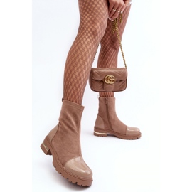 Støvler Model Shendete JJ46P Beige - Step in style