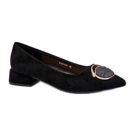 Step in style Pumps Model S.Barski KV27-037 Sort ruskind - Træd med stil