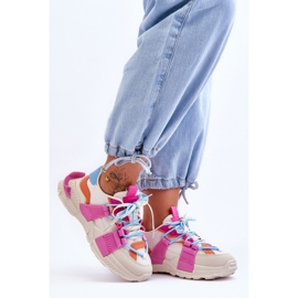 Step in style Sportssko Model Chillout! BL357P Beige/Pink - Træd i stil