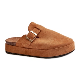 Step in style Hjemmesko Model Terilain TL8-123 Camel - Træd med stil brun
