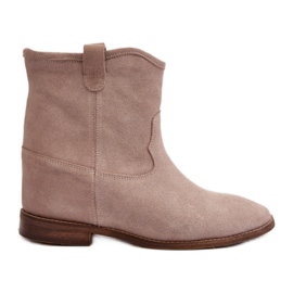 Støvler Model Zazoo 2326/024 Beige ruskind - Step in style