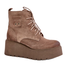 Støvler Model Zazoo 60499 Beige - Step in style
