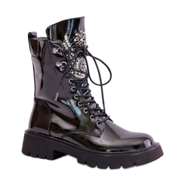 Step in style Workers Model Da MR880-080 Sort lak - Træd med stil