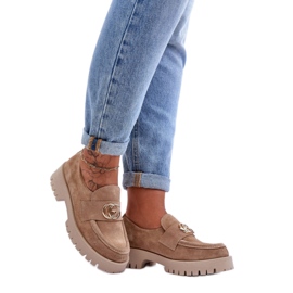 Sko Model Rosefalls 20153 Beige ruskind - Step in style