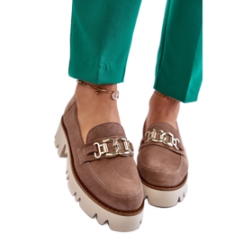 Sko Model Laura Messi 2489 Brun - Step in style beige