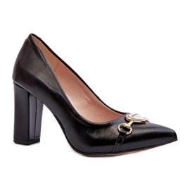 Step in style Pumps Model Zazoo 2453/OS Sort Læder - Træd med stil