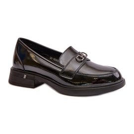 Step in style Moccasins Model Vinceza 58409 Sort lak - Træd med stil