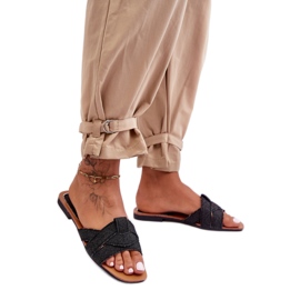 Step in style Sandal Flip-flops Model Aversa W-112 Sort - Træd med stil