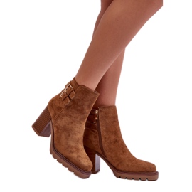 Step in style Støvler Model Makeline H8-526 Brun ruskind - Træd i stil