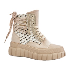 Step in style Sneakers Model Kernia EV-335 Light Beige - Træd med stil