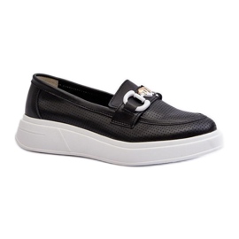 Step in style Moccasins Model S.Barski LR720 Sort - Træd med stil