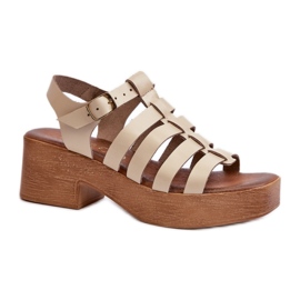 Sandaler Model Zazoo 40410 Beige - Step in style