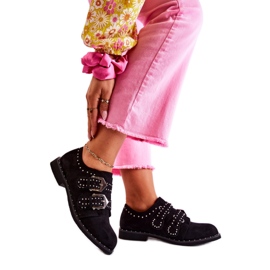 Step in style Sko Model Lu Boo XW37311 Sort ruskind - Træd i stil
