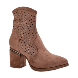 Step in style Støvler Model S.Barski HY42-029 Brun - Træd med stil