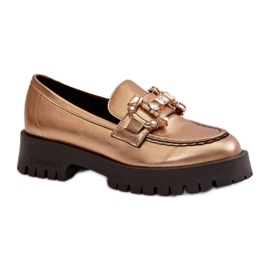 Step in style Mokkasiner Model Chebello 4369 Guld - Træd med stil