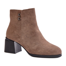 Støvler Model Tinamar ZY202-1 Dark Beige - Step in style