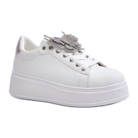 Step in style Sportssko Model Naritevia YY-23 Hvid/Sølv - Træd med stil