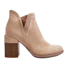 Step in style Støvler Model Jolnima A5729-39 Lys Beige - Træd med stil