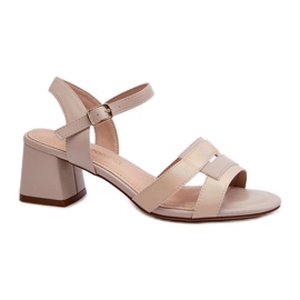 Sandaler Model Sergio Leone SK894 Beige - Step in style
