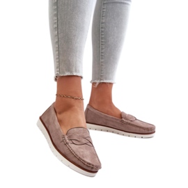 Step in style Mokkasiner Model Nestalia 834280 Mørk Beige - Træd i stil